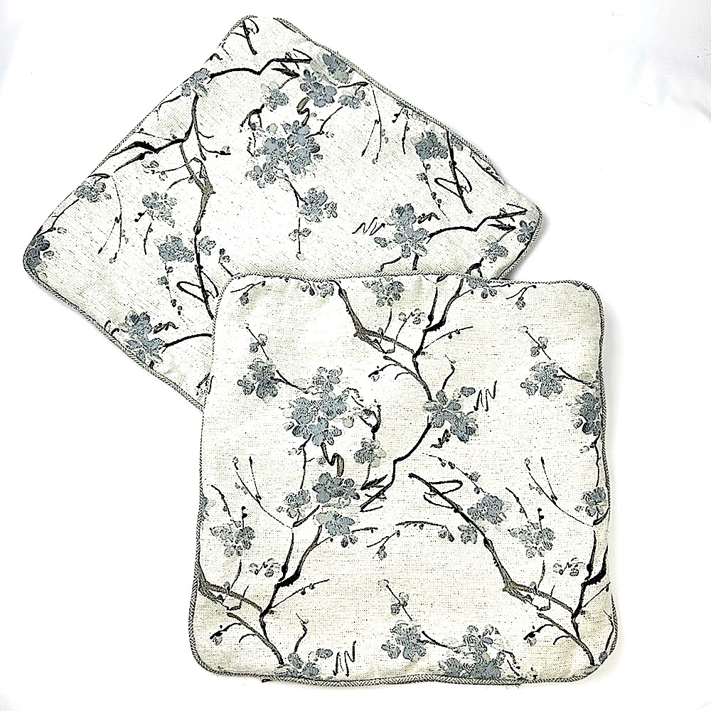 Pillow Covers. Never Used. Came with Furniture. 21”x21”. Cream, Beige, Blue.